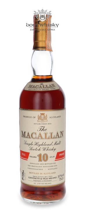 Macallan 10-letni Full Proof (Matured in Sherry Wood) / 57% / 0,75l