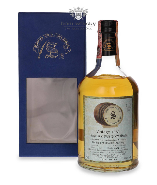 Caol Ila 21-letnia (D.1981, B.2002) Signatory Vintage / 58,2%/ 0,7l	