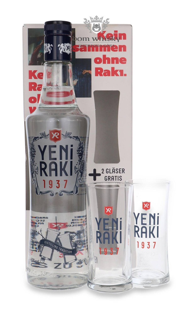 Yeni Raki + 2 szklanki (Turcja) / 45% / 0,7l