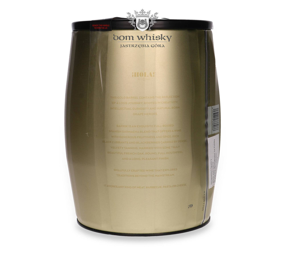 Barrik Garnacha Tinta Red Wine 2020 Hola / 14% / 3,0l