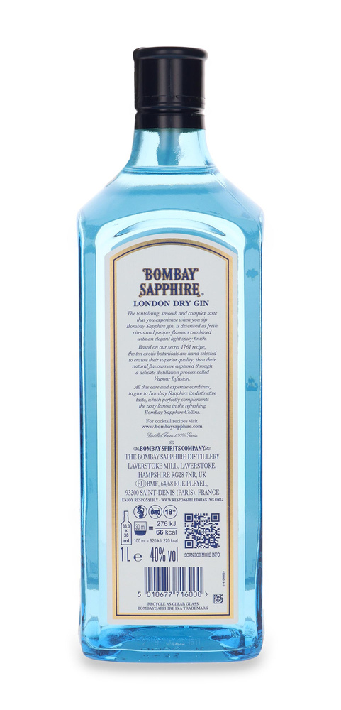 Bombay Sapphire London Dry Gin / 40% / 1.0l