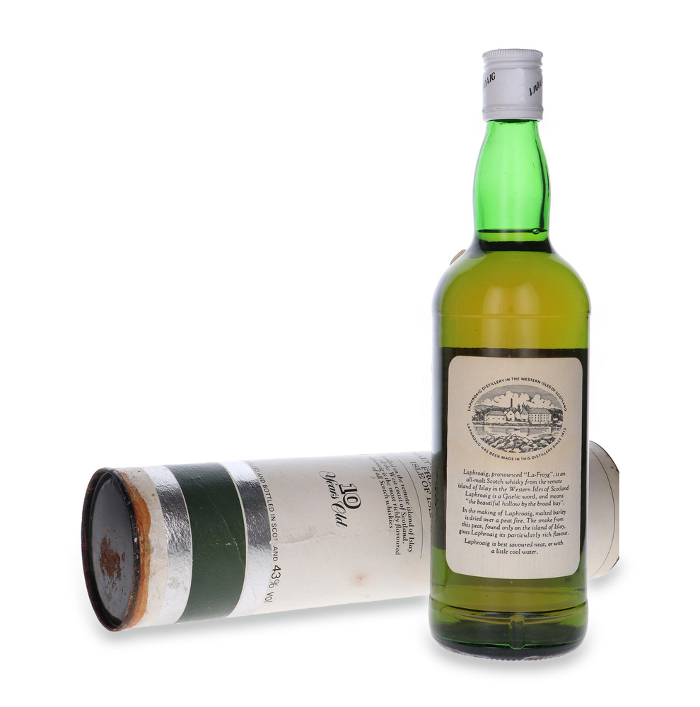 Laphroaig 10-letni Unblended Islay Malt (Bottled 1980s) /43%/0,75l