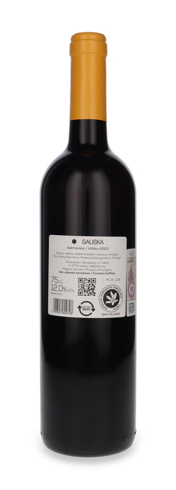 Kekfrankos Villany 2023 Sauska /12% / 0,75l