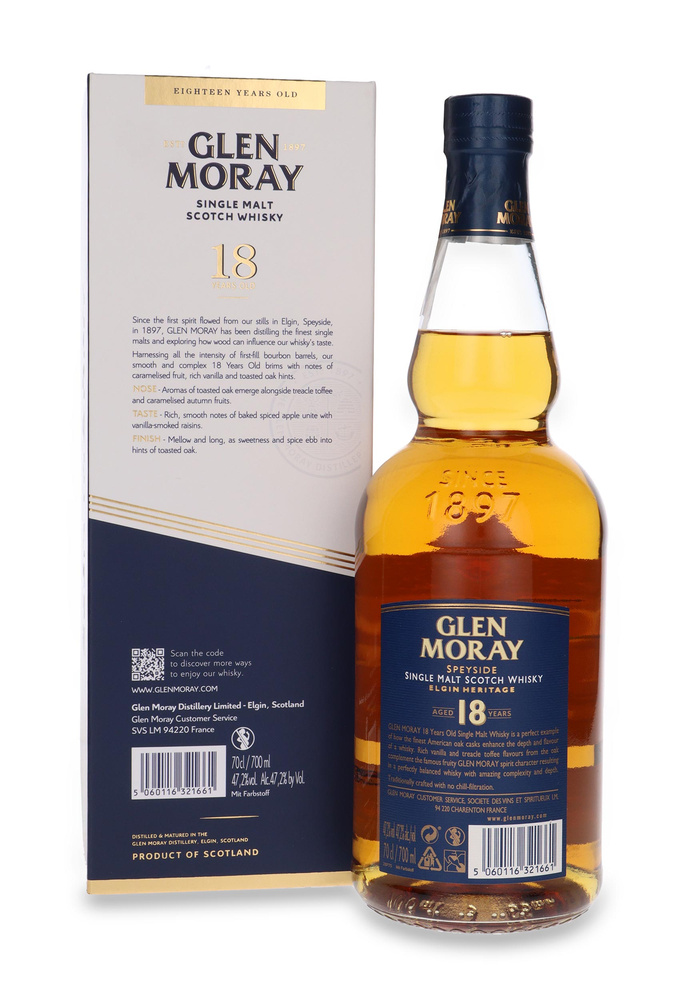 Glen Moray Elgin Heritage 18-letni / 47,2%/ 0,7l