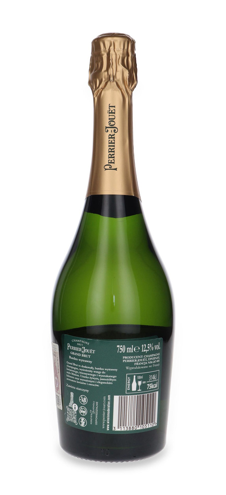 Zestaw Szampan Perrier-Jouet Grand Brut 12,5% / 0,75l + 2 kieliszki