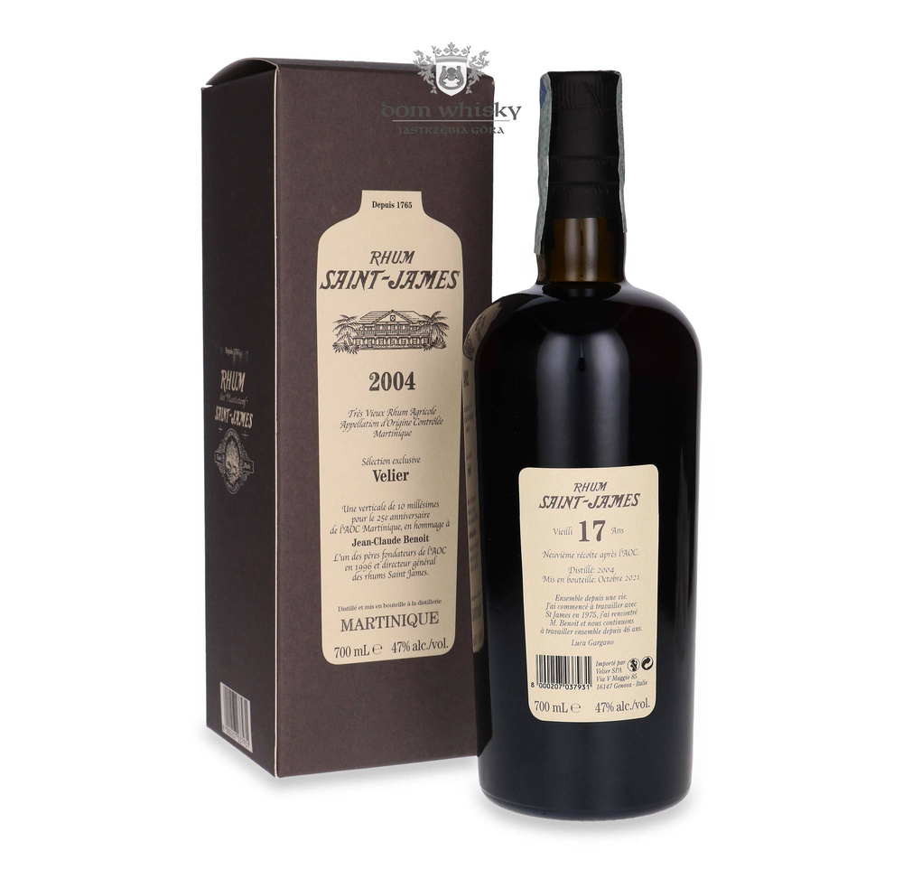 Rhum Saint James 2004 Tres Vieux Agricole Rum / 47% / 0.7l