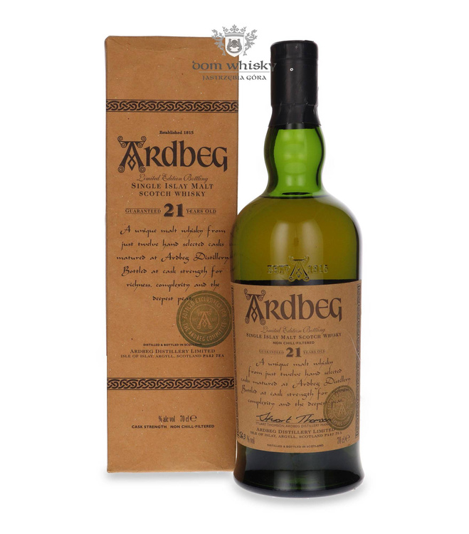 Ardbeg 21-letni (Bottled 2001) Committee Bottling / 56,3%/ 0,7l		