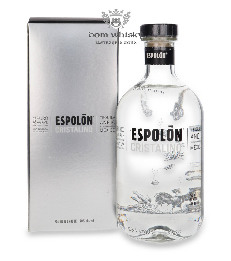 Tequila Espolon Crystalino Anejo 100% Puro Agave / 40% / 0.75l