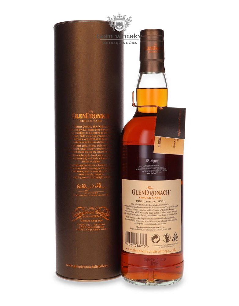 GlenDronach 26-year-old (D.1992, B.2018) PX Puncheon # 8316 / 51.8%/ 0.7l