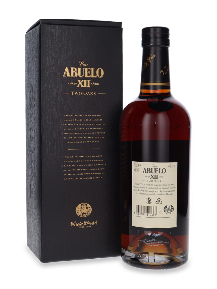 Ron Abuelo XII 12-letni Two Oaks Rum /Panama/ 40% / 0,7l