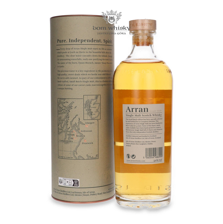 Arran 9-letni Small Batch Rum Cask Finish / 50% / 0,7l	