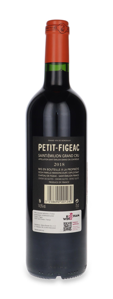Petit-Figeac Saint-Émilion Grand Cru 2018 / 14,5% / 0,75l