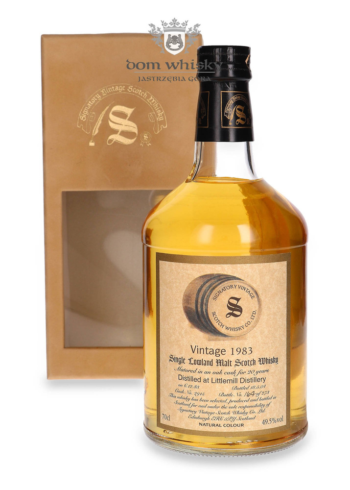 Littlemill 20-year-old (D.1983, B.2004) Signatory Vintage / 49.5%/ 0.7l