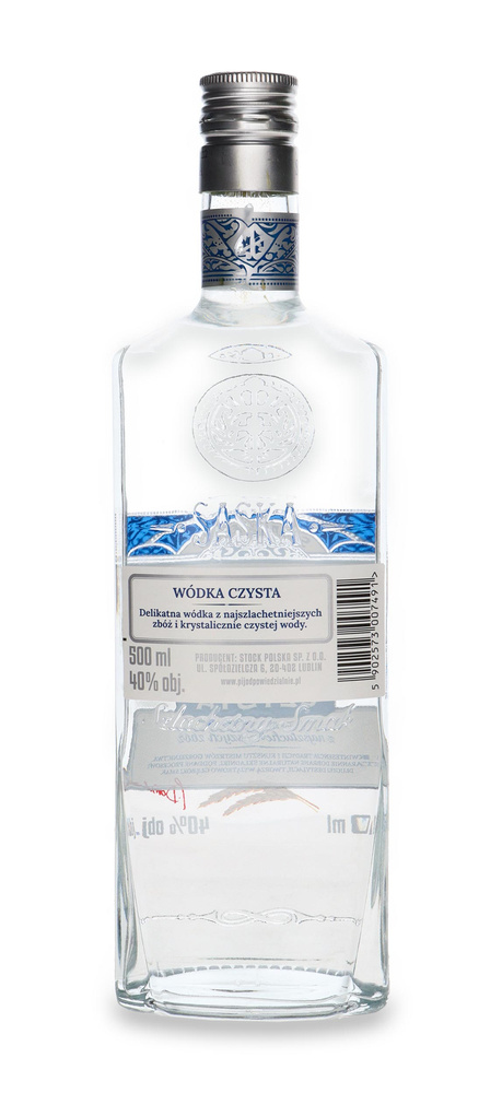 Vodka Saska Pure / 40% / 0.5l