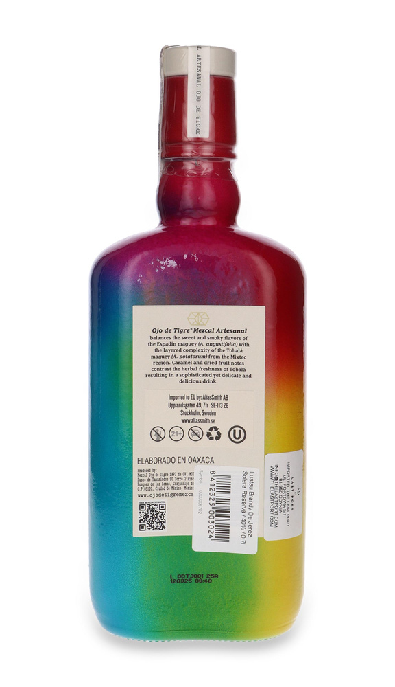 Mezcal Artesanal Ojo De Tigre PRIDE / 37% / 0,7l