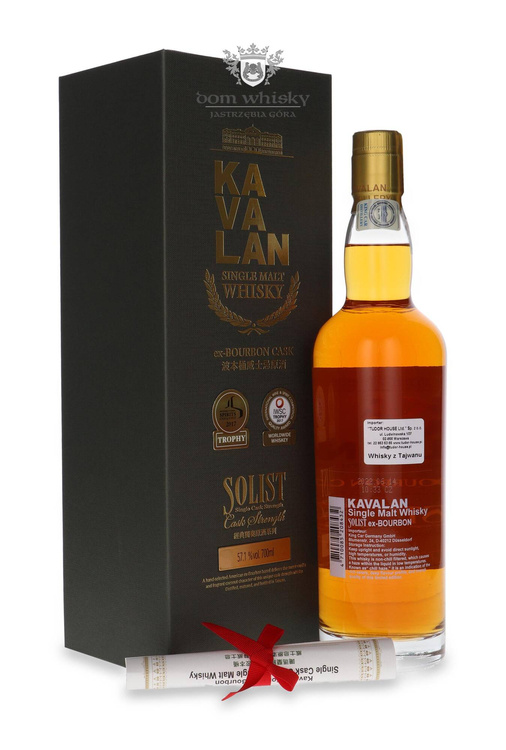 Kavalan Solist Ex-Bourbon Cask (Taiwan) / 57,1%/ 0,7l