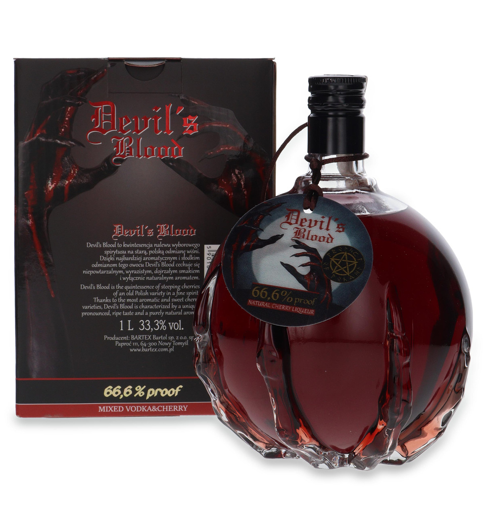 Baba Yaga Devil's Blood Vodka & Cherry /bez opakowania / 33,3% / 1,0l