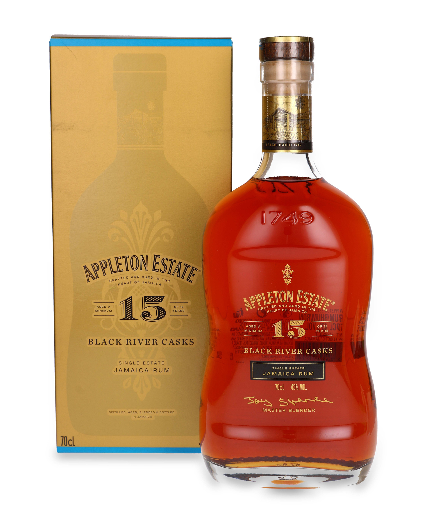 Appleton Estate 15 YO Black River Rum 43% 0.7l Jamaica