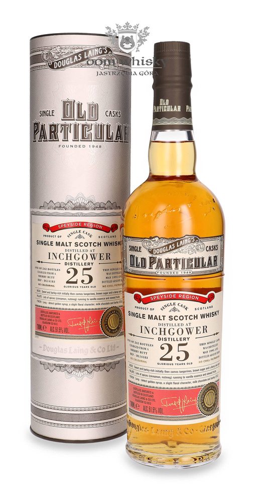 Inchgower 25-year-old (D.1995 B.2020) Douglas Laing's Old Particular / 51.5% / 0.7l