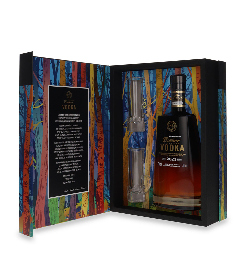 Vodka Bimber Flavored Limited 43 Edition + 2 glasses / 43% / 0.7l