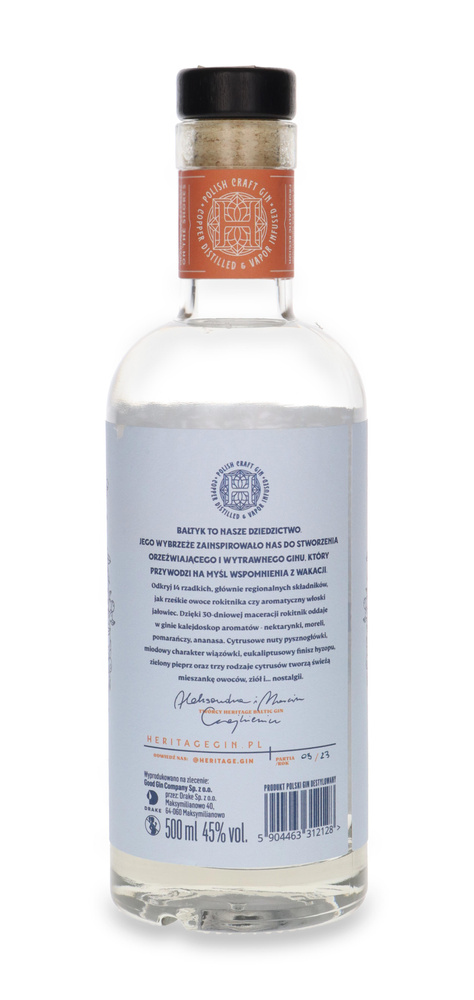 Heritage Baltic Gin / Polska / 45% / 0,5l