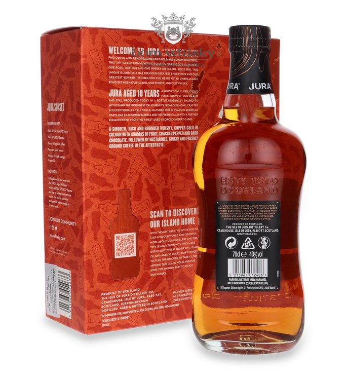 Jura 10-letnia + 2 szklanki /40%/0,7l