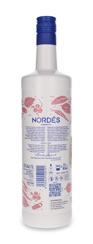 Nordes Vermouth Rojo /15% /1.0l