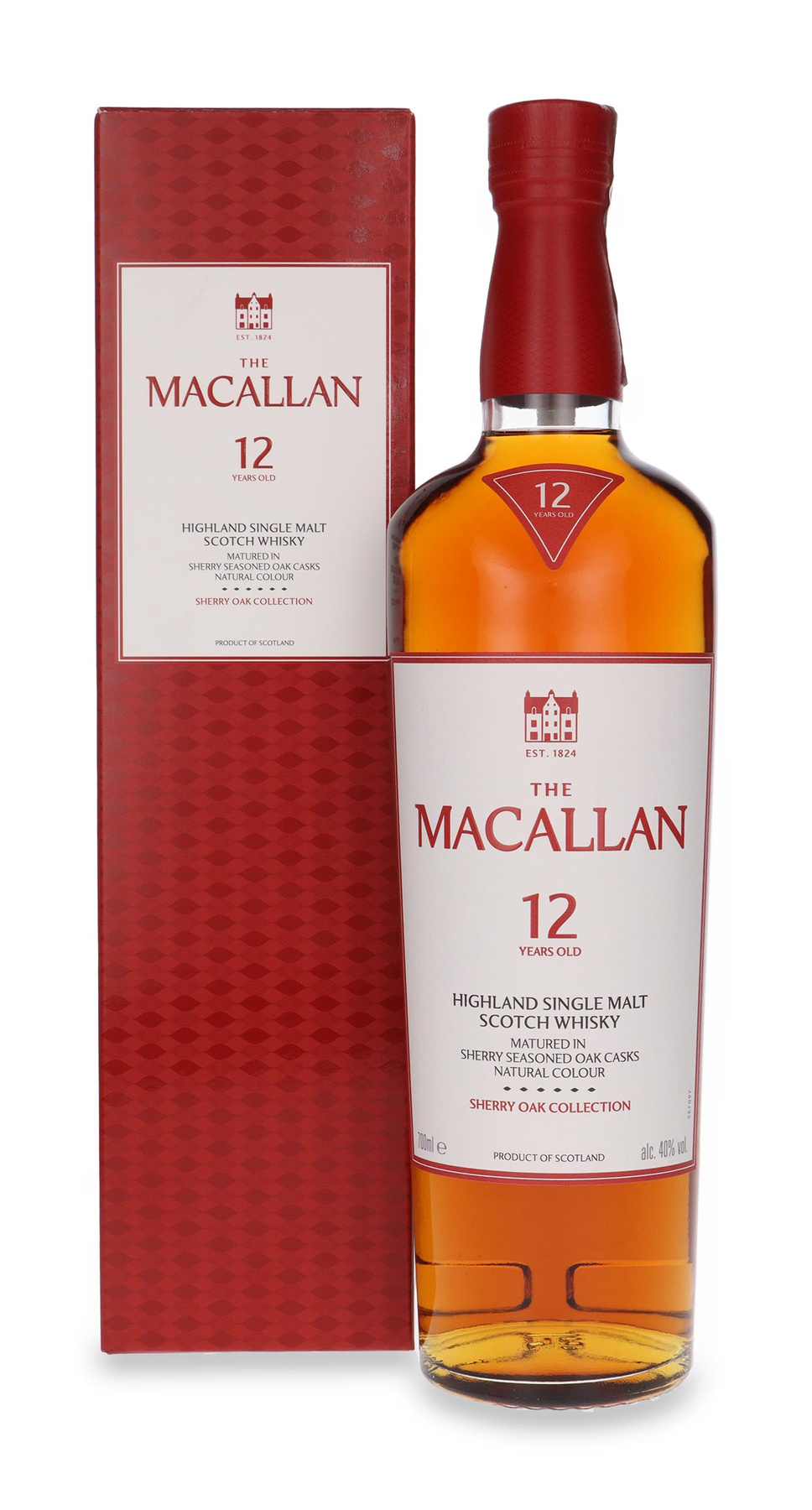 ウイスキー The Macallan 12 YearOld Sherry Oak 700ml Macallan 12 YO Sherry Oak | 40% | 0,7l | Sklep z Whisky