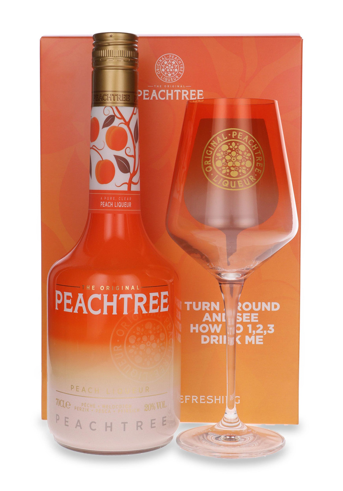 Original Peachtree Liqueur + kieliszek / 20% / 0,7l