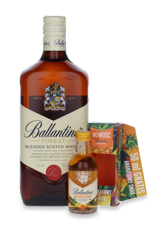 Ballantine's Finest + miniaturka / 40% / 0,7l