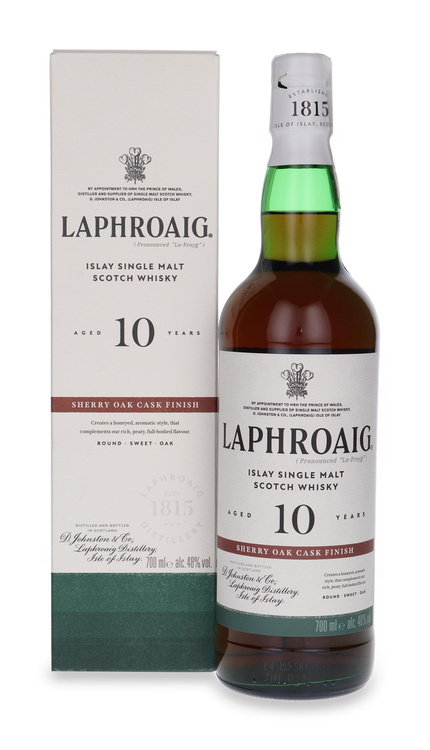 Laphroaig 10-letni Sherry Oak Finish /karton/ 48%/ 0,7l	