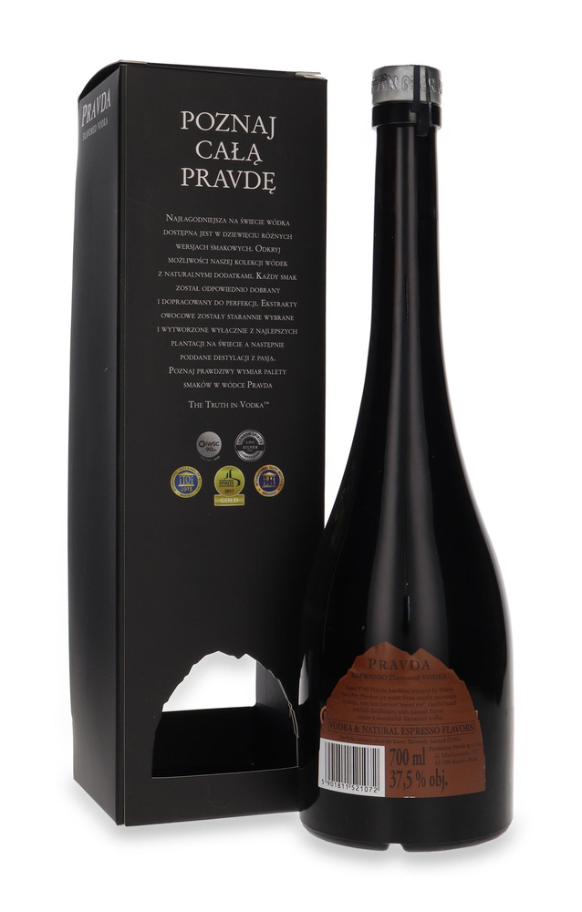 Wódka Pravda Espresso Vodka /karton/ 37,5% / 0,7l