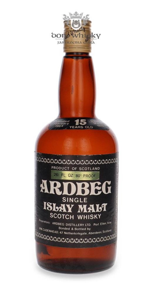 Ardbeg 15-letni (D.1964, B.1979) Wm Cadenhead / 80 Proof / 262/3 Fl. oz.