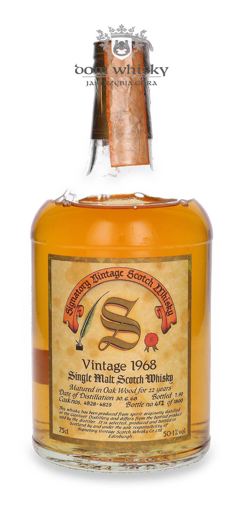 Glenlivet 22-year-old (D.1968, B.1990) Signatory Vintage / 50.1%/ 0.75l