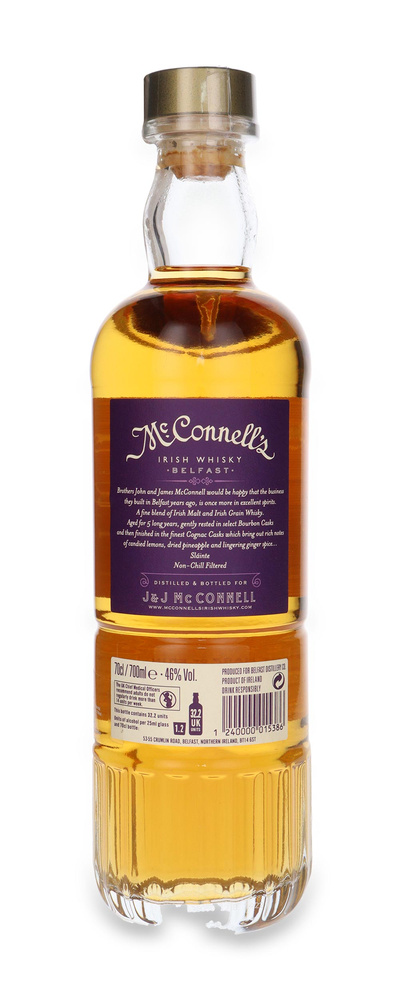 McConnell's 5-letni Cognac Cask Finish Irish Whisky / 46% / 0,7l