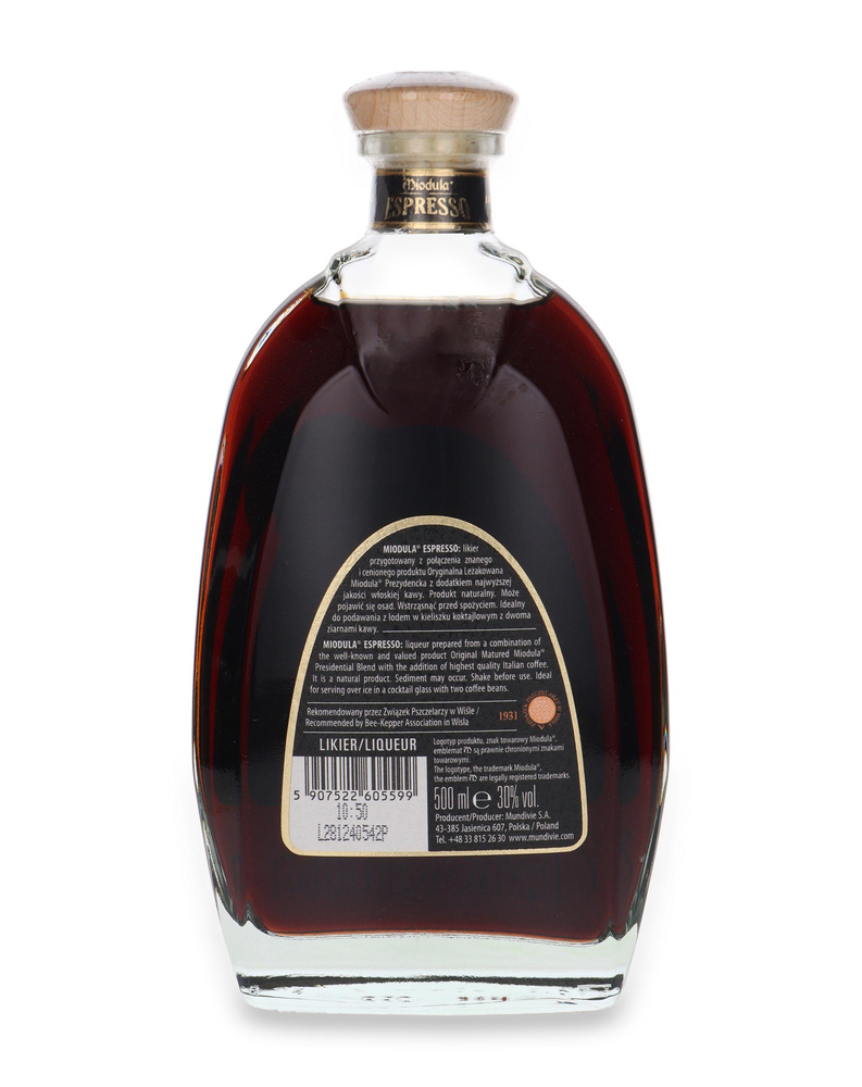 Miodula Espresso Cold Brewed Coffee Liqueur / 30% / 0.5l