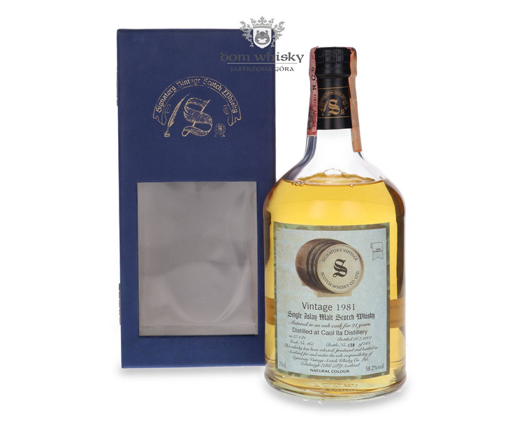 Caol Ila 21-letnia (D.1981, B.2002) Signatory Vintage / 58,2%/ 0,7l	