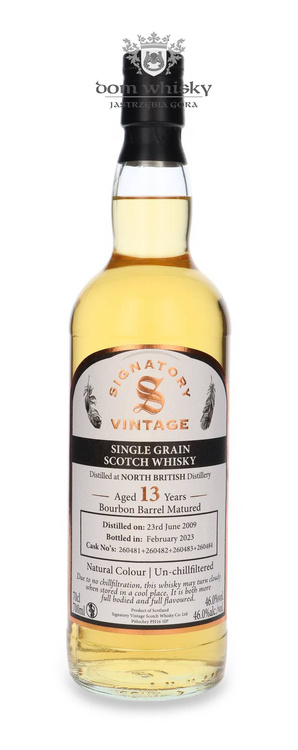 North British 13-letni (D.2009, B.2023) Signatory Vintage / 46%/0,7l