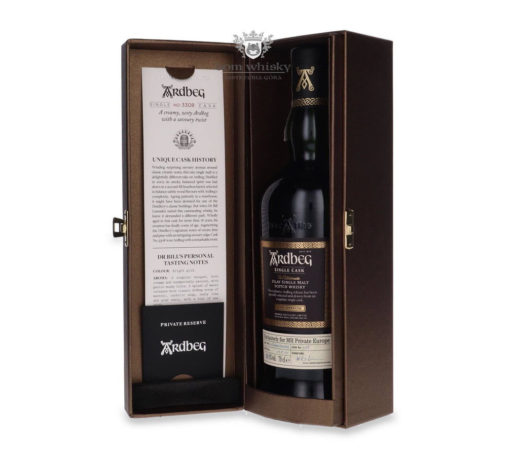Ardbeg 2002 Single Cask # 3308 (Bottled for MH Private Europe) / 49.6% / 0.7l