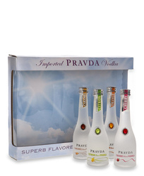 Wódka Pravda Zestaw Degustacyjny 4 x 0,05 / 37,5% 