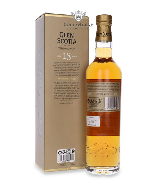 Glen Scotia 18-letnia Classic Malt / 46% / 0,7l