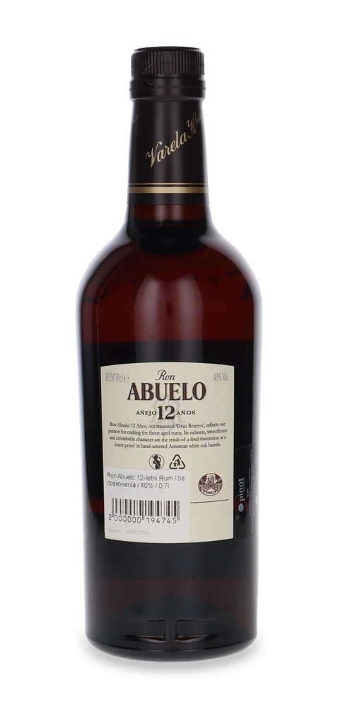 Ron Abuelo 12-letni Rum / bez opakowania / 40% / 0,7l