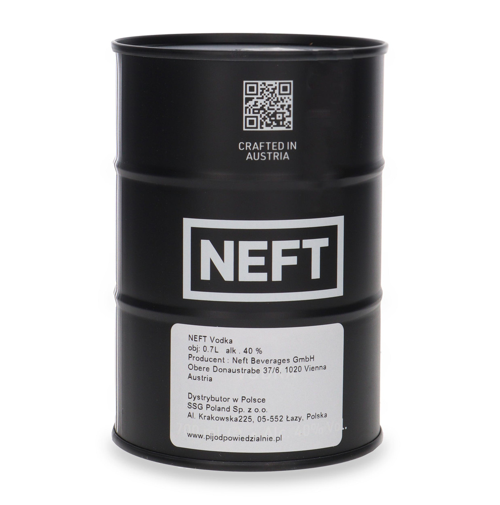 NEFT Black Barrel Vodka / 40% / 0.7l