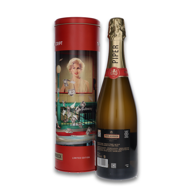 Szampan Piper-Heidsieck Cuvee Brut Limited Edition/ M.Monroe / 12% / 0,75l + stoper w prezencie