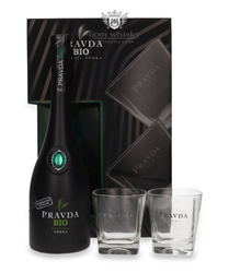 Pravda BIO Vodka + 2 glasses / 40% / 0.7l