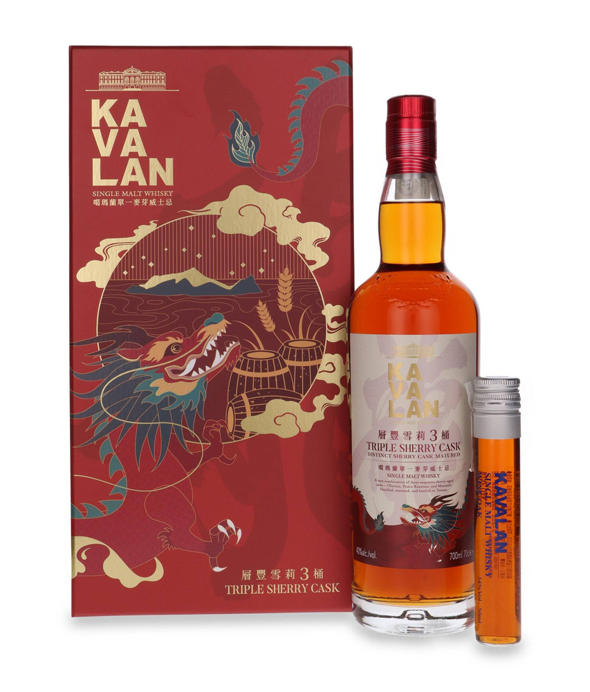 Kavalan Solist Dragon Triple Sherry Cask Cask + miniature / 40% / 0.7l