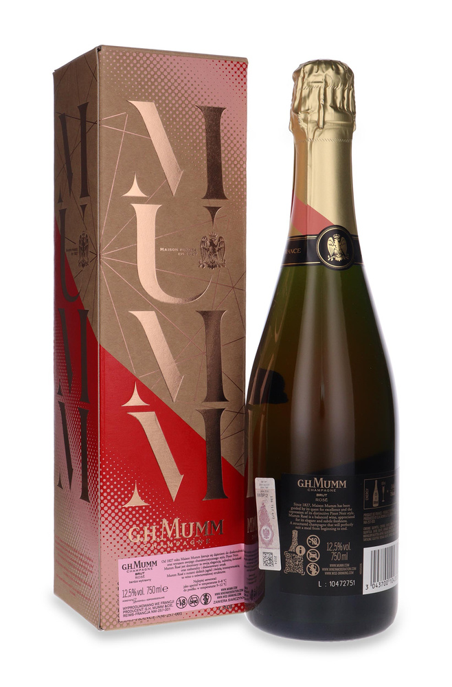 Szampan Mumm Grand Cordon Rose Brut /bez opakowania / 12,5% / 0,75l