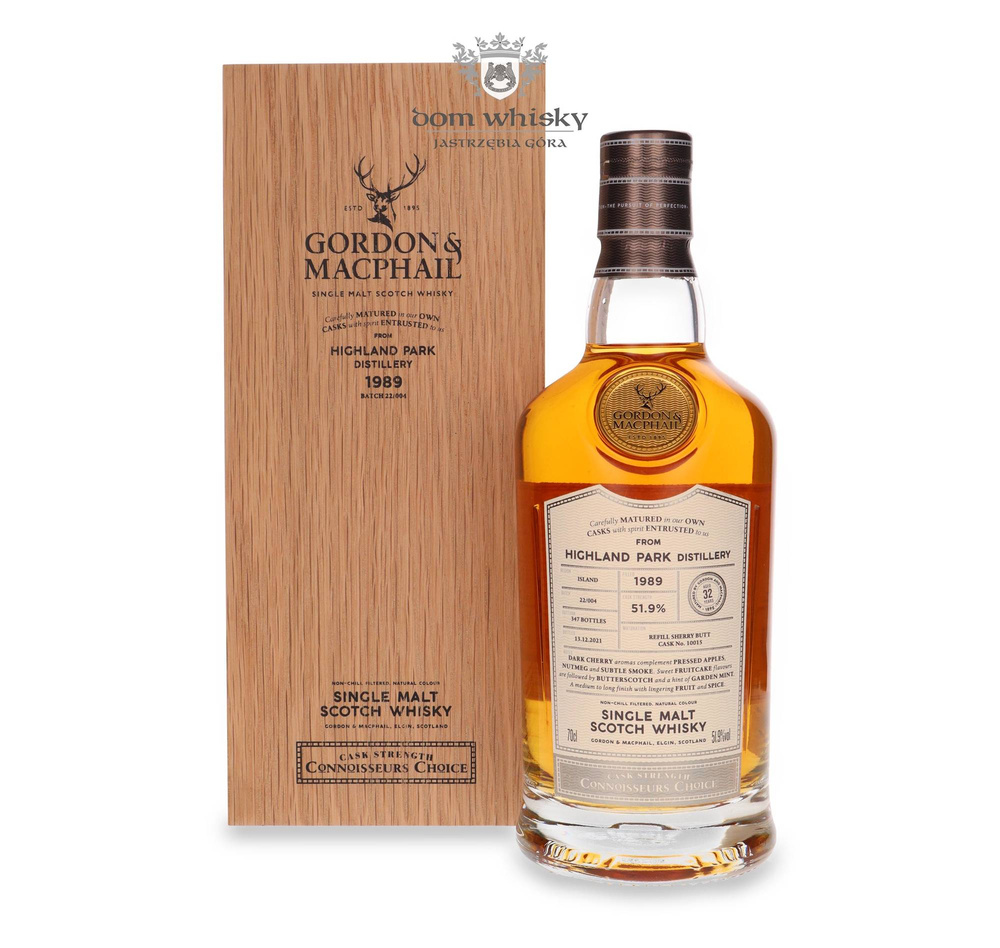 Highland Park 32-year-old (D.1989, B.2021) Gordon &amp; MacPhail, Connoisseurs Choice / 51.9% / 0.7l