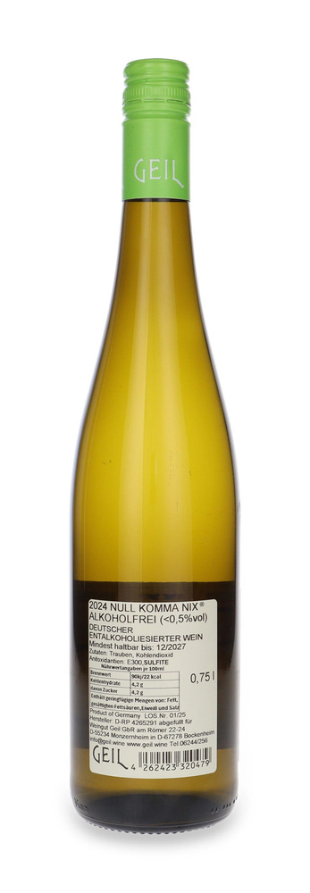 Weingut Geil Null Komma Nix  / 0% / 0,75l