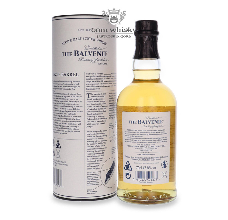 Balvenie 12-letni Single Barrel First Fill, Cask # 4528 /47,8%/ 0,7l	